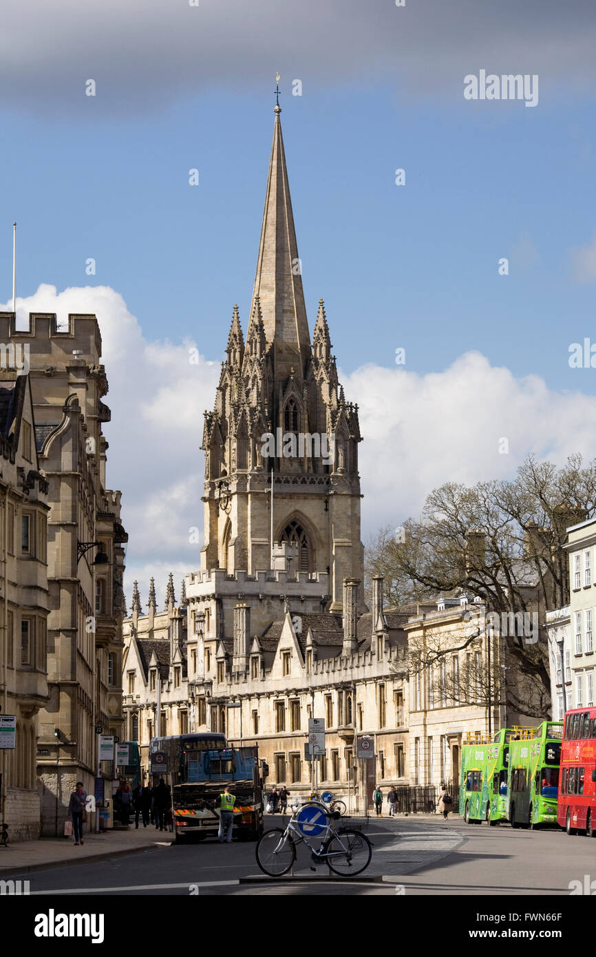 Universität Kirche von St Mary the Virgin, Oxford. Stockfoto