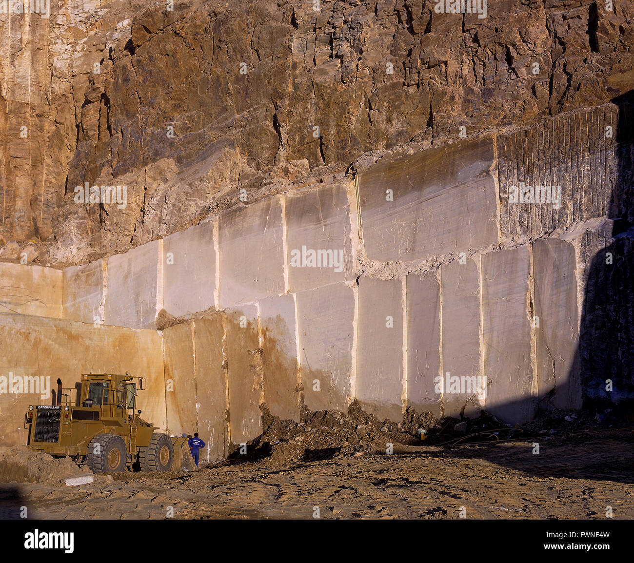 Marmorbruch, Macael, Provinz Almeria, Region von Andalusien, Spanien, Europa Stockfoto