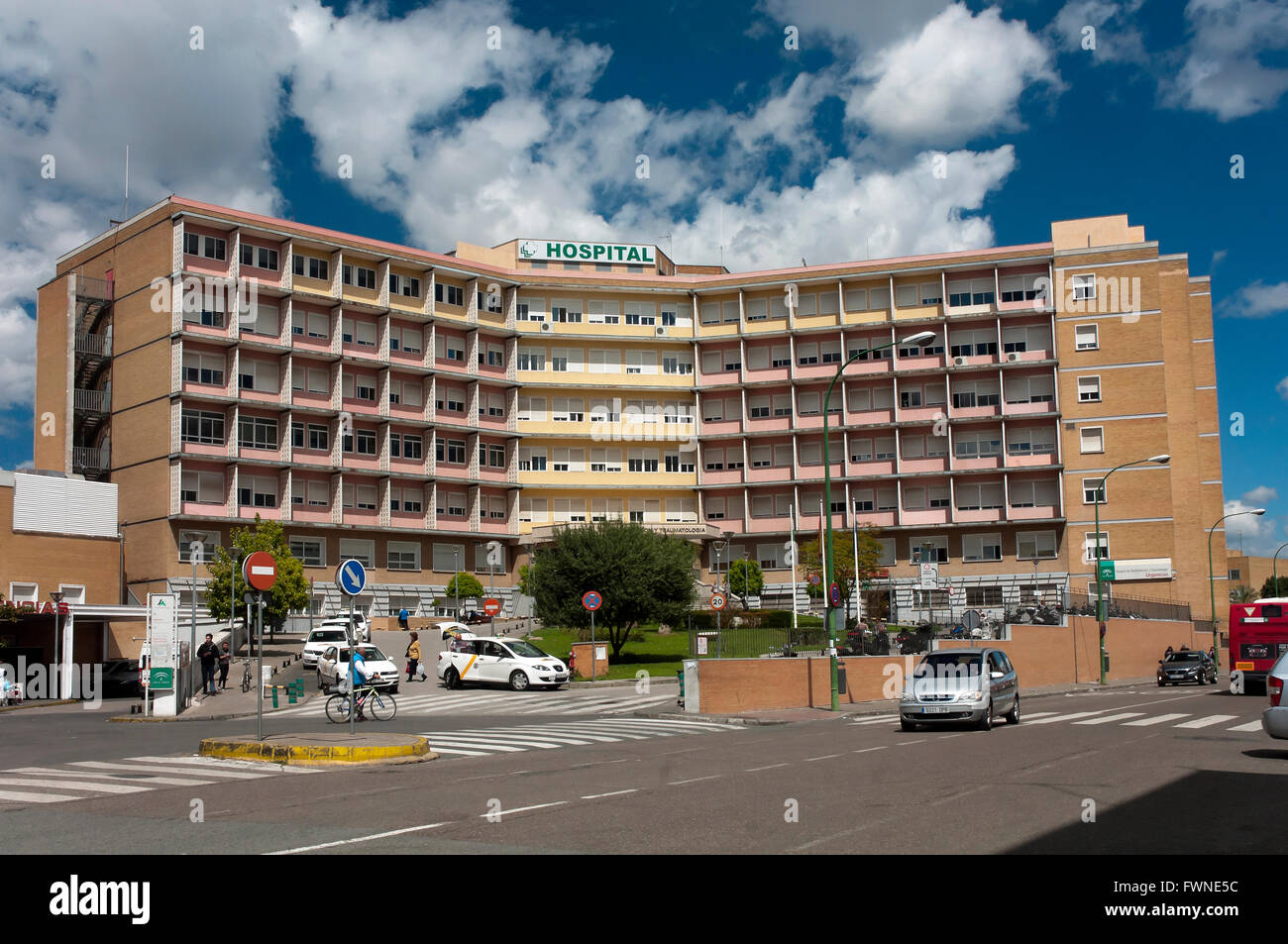 University Hospital Virgen del Rocio-Rehabilitation und Traumatologie Zentrum, Sevilla, Region von Andalusien, Spanien, Europa Stockfoto