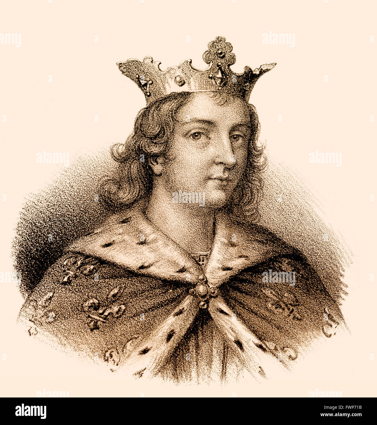 Clovis II 637657, König von Neustrien und Burgund, Merowinger