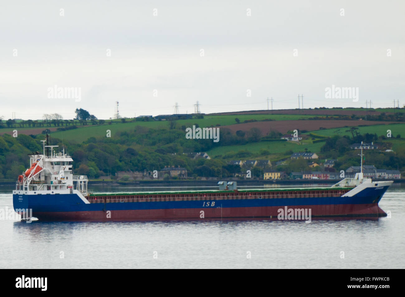 Das Stückgutschiff „Johann“ liegt in Cobh, Cork Harbour, Co. Cork, Irland. Stockfoto