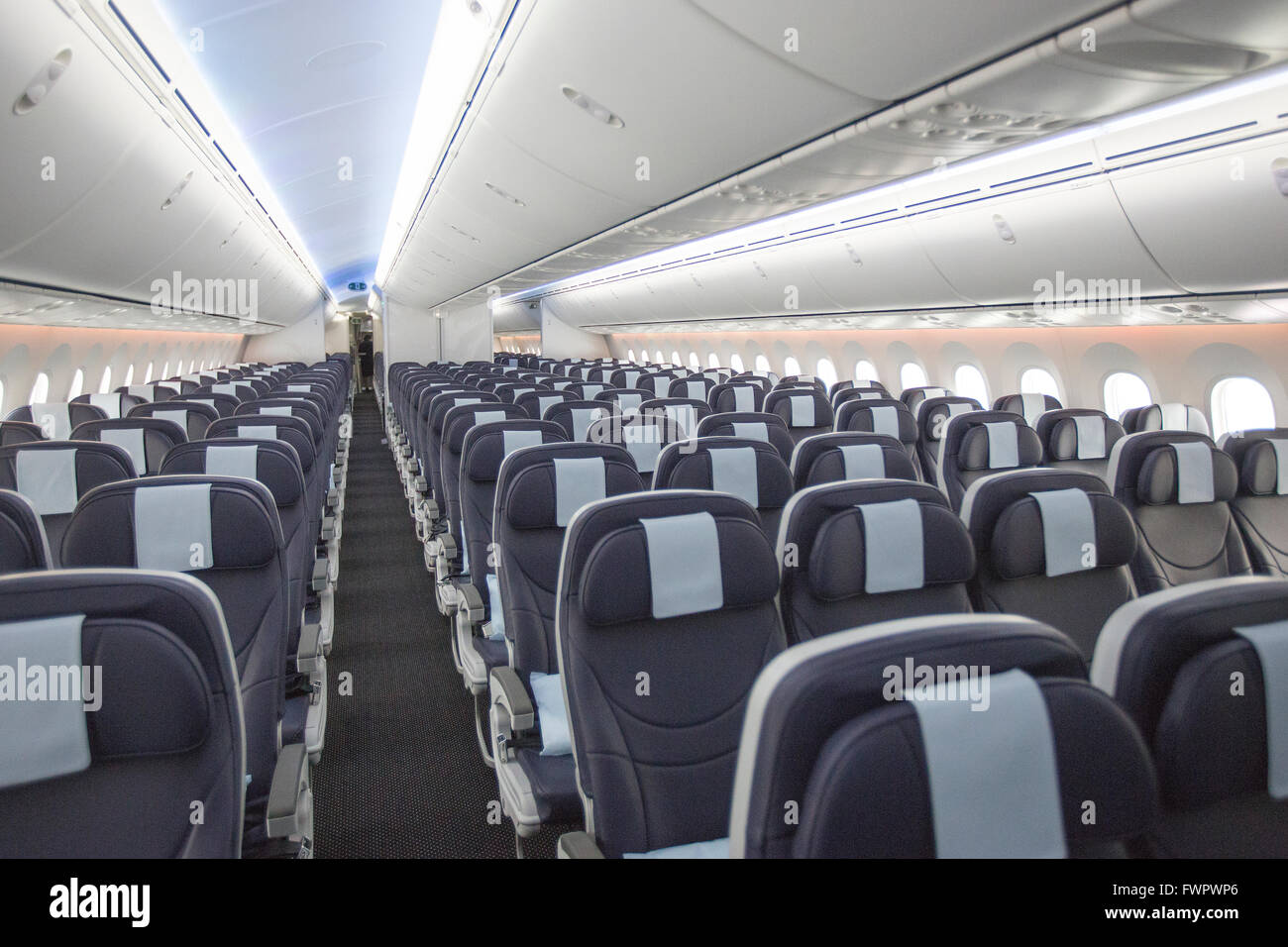 Innere Des Boeing 787 Dreamliner Stockfoto Bild 101921406