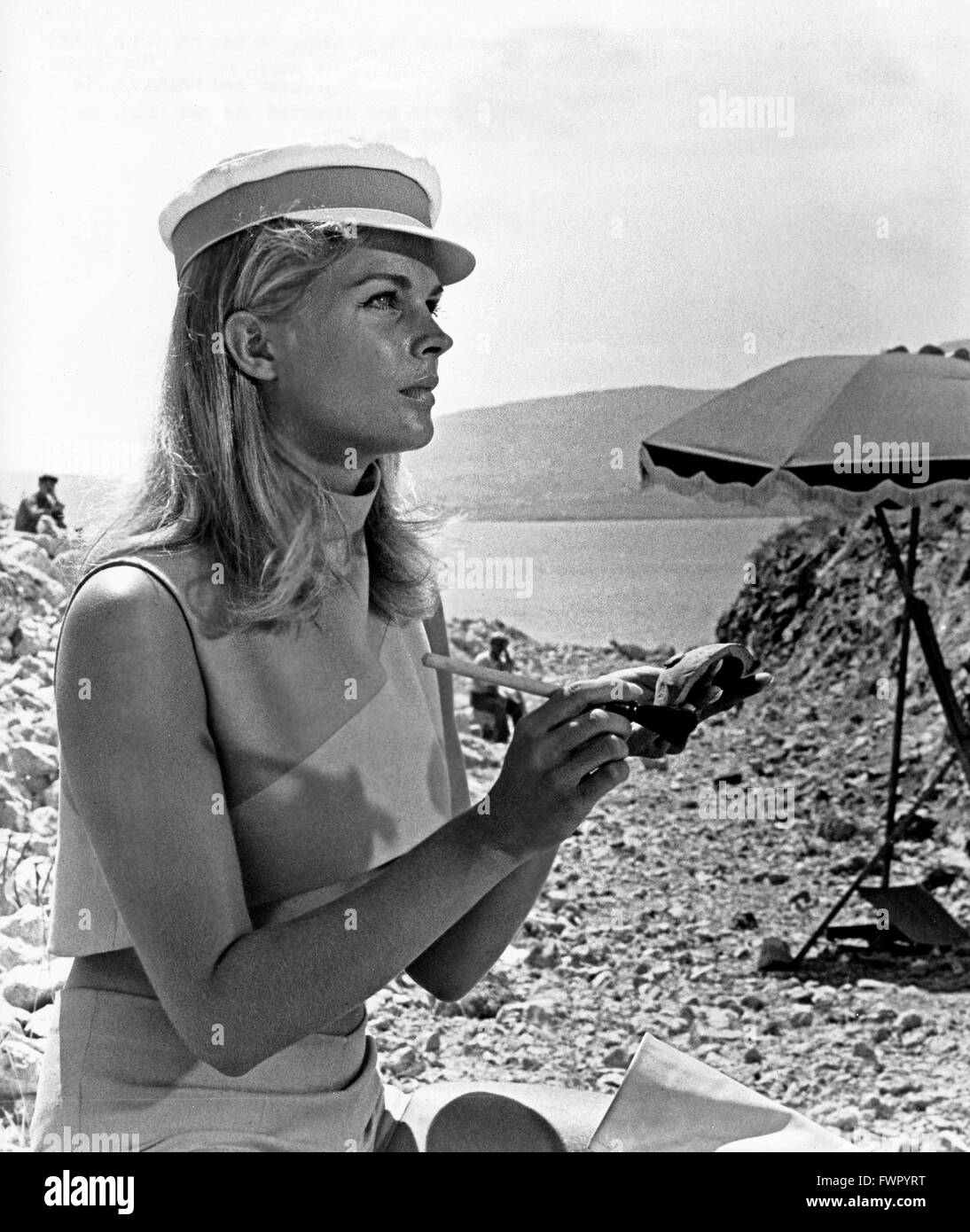 Am Tag der Fisch herauskam, auch bekannt als: Der Tag eine DM sterben Fische Kamen, Griechenland/Großbritannien/USA 1967, Regie: Mihalis Kakogiannis, Monia: Candice Bergen Stockfoto