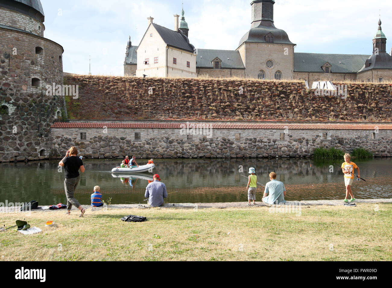 Schloss Vadstena in Schweden am 22. Juli 2014. Stockfoto