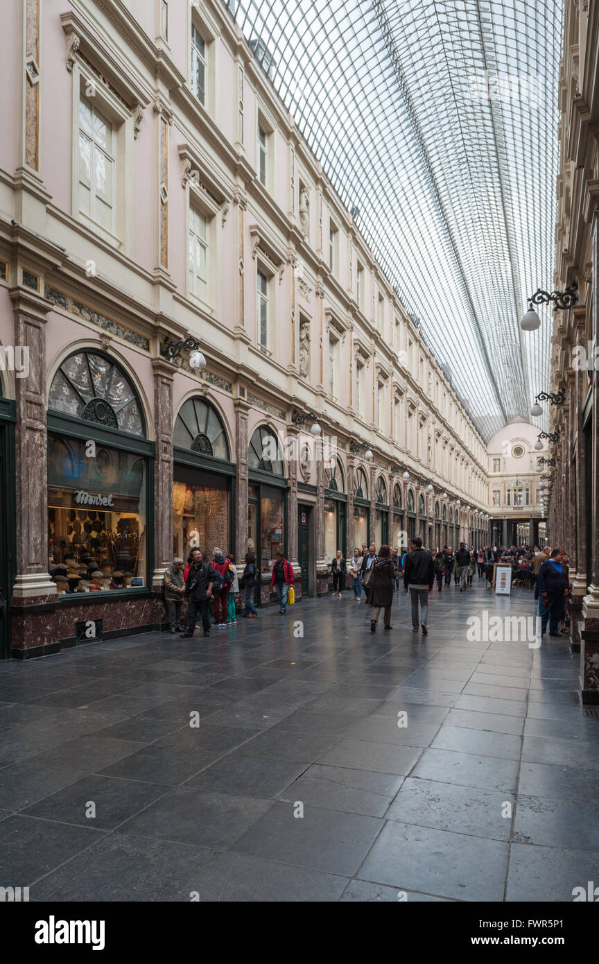 Belgien, Brüssel, Galeries Royales Saint-Hubert Stockfoto