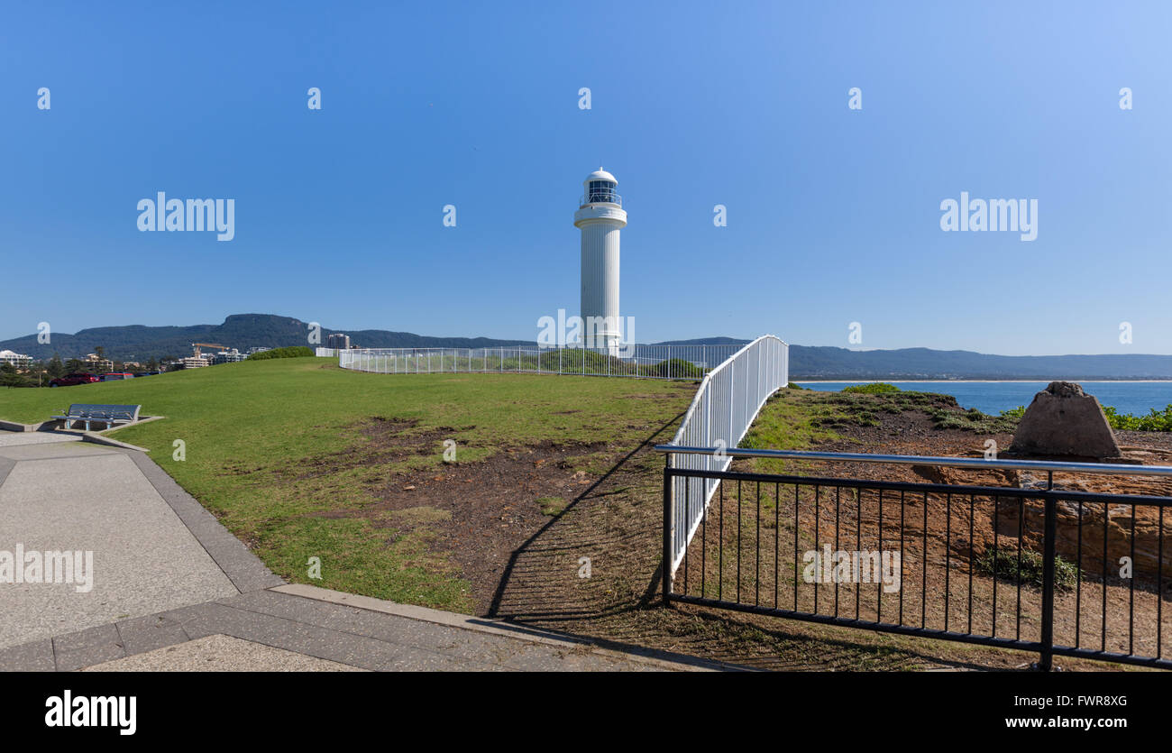 Kiama Leuchtturm an einem hellen sonnigen Sommertag, Sydney, Australien. Stockfoto