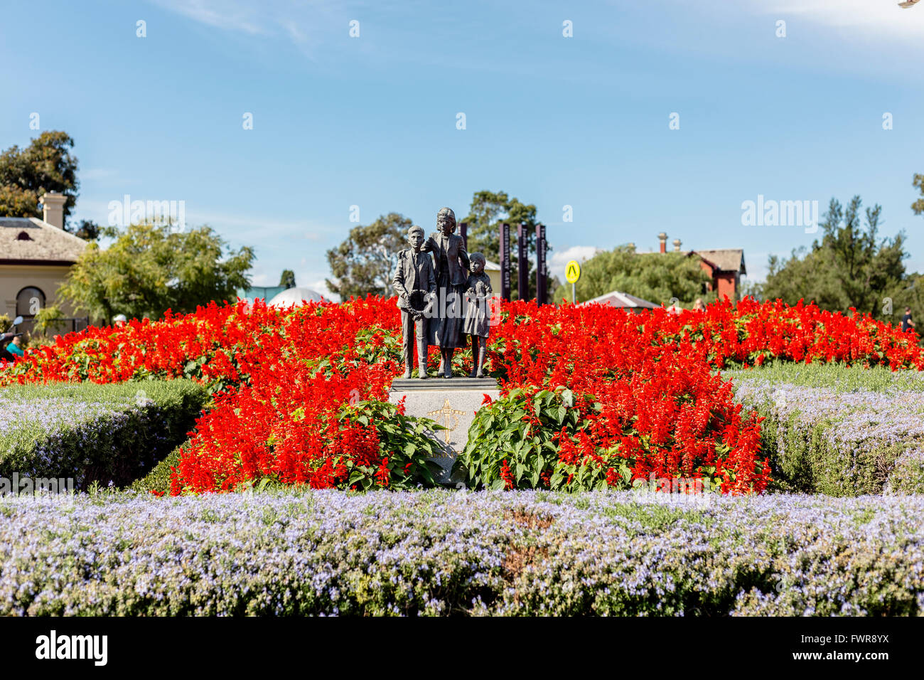 Alten Garten von Wertschätzung, Shrine of Remembrance, Melbourne, Victoria, Australien Stockfoto