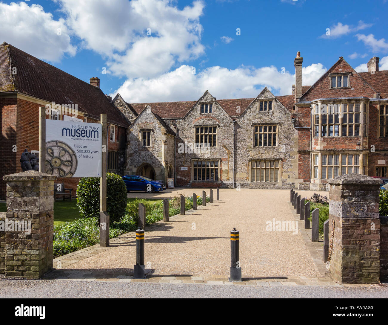 Salisbury-Museum, das Königshaus, Salisbury, Wiltshire, UK Stockfoto