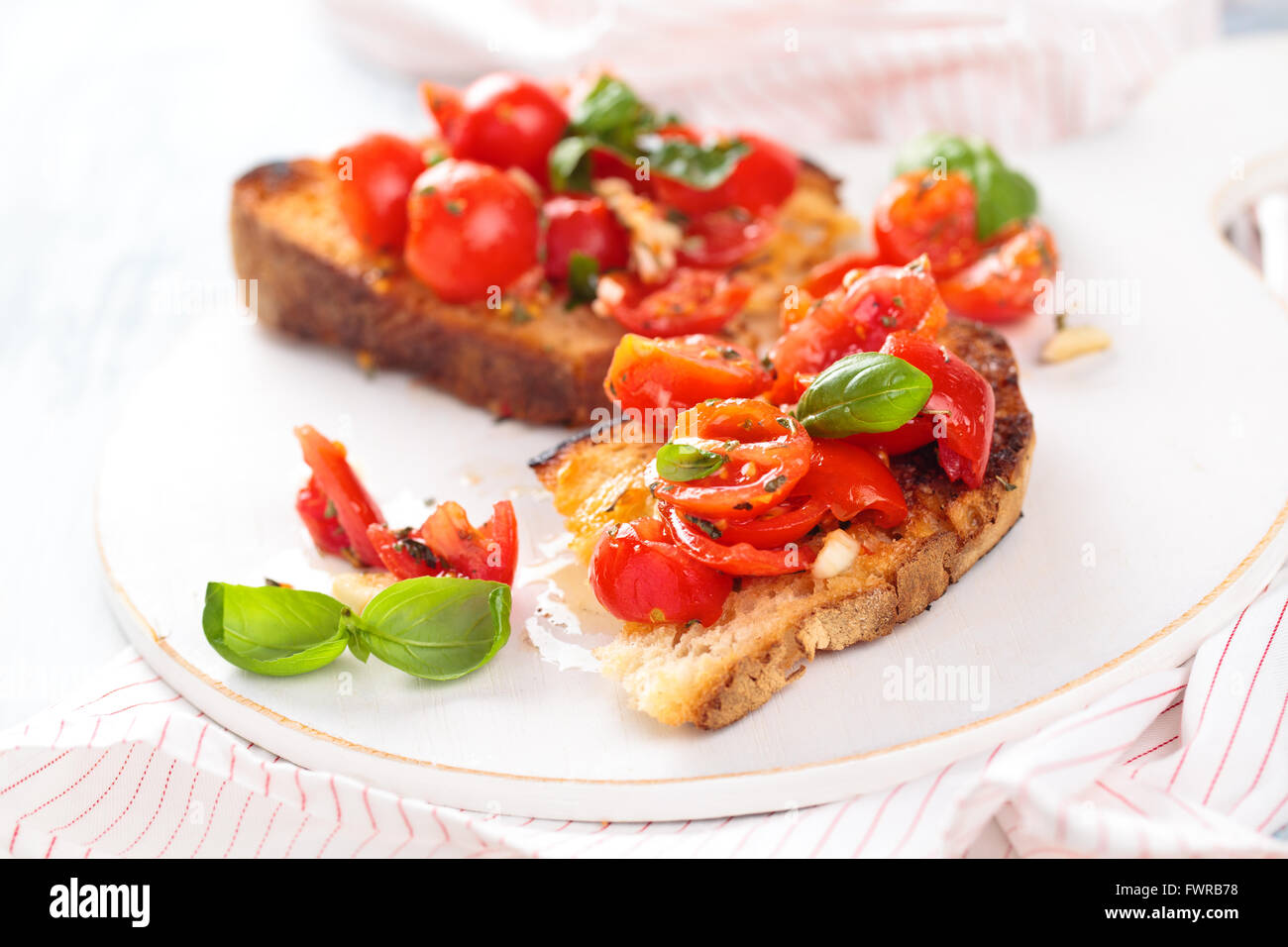 Bruschetta. Stockfoto