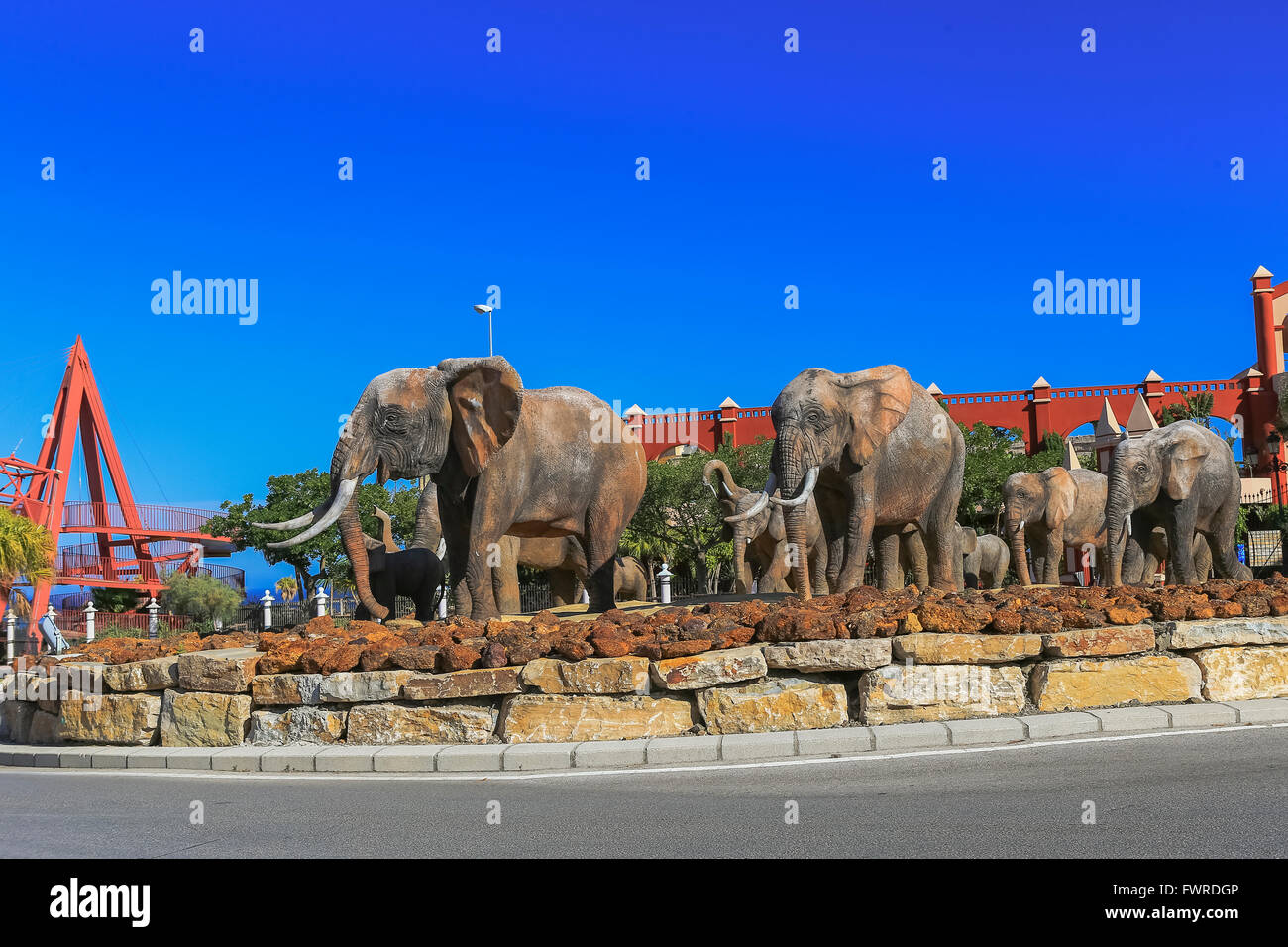 Die Form des Elefanten Costa del Sol-Andalucia Spanien Stockfoto