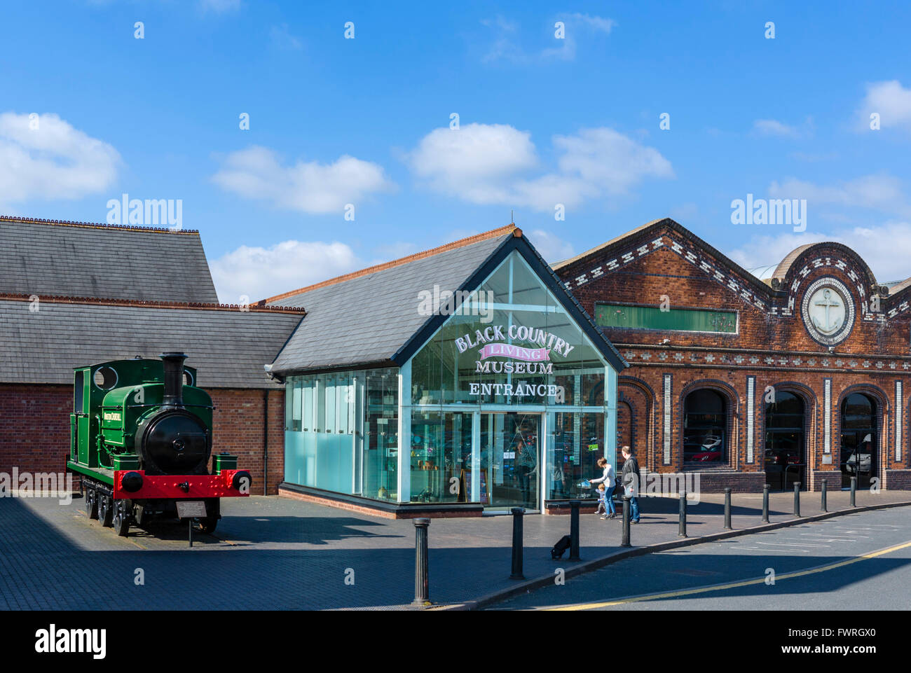 Eingang zum Black Country Living Museum, Dudley, West Midlands, UK Stockfoto