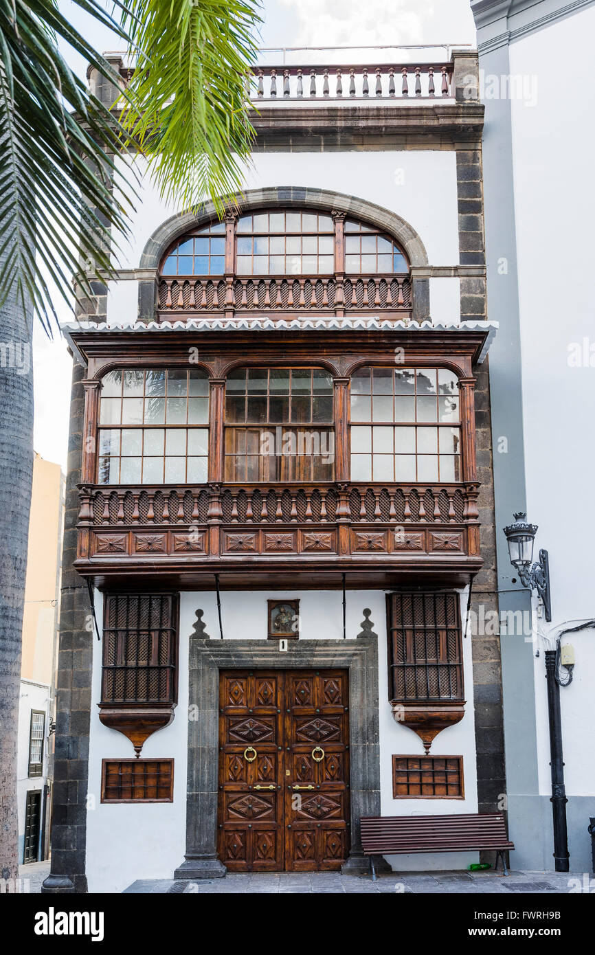 Monteverde-Haus, erbaut im Jahre 1618. Platz von Spanien. Santa Cruz De La Palma. La Palma. Teneriffa. Kanarischen Inseln. Spanien Stockfoto