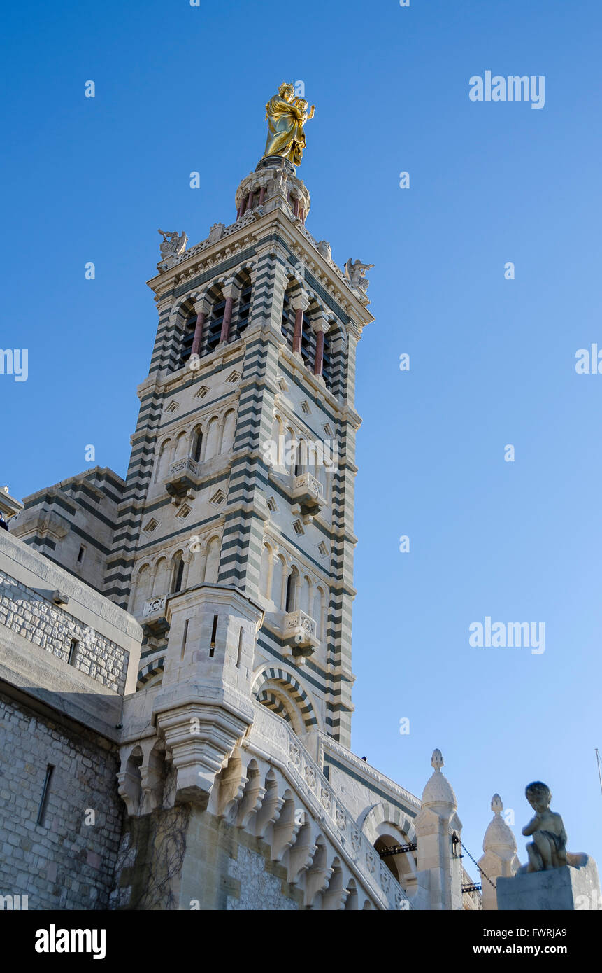 NOTRE DAME DE LA GARDE, MARSEILLE, BDR FRANKREICH 13 Stockfoto