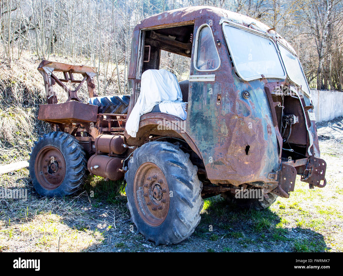 Alte rostige LKW Frankreich Stockfoto