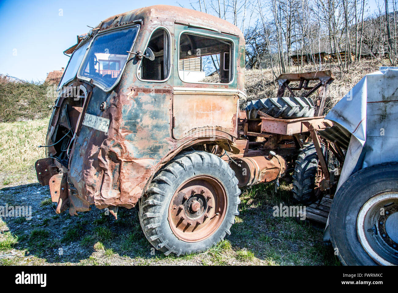 Alte rostige LKW Frankreich Stockfoto
