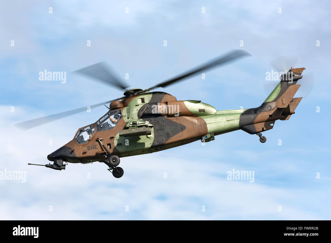 Eurocopter EC 665 Tigre (Tiger) bewaffnete Aufklärung Hubschrauber der  französischen Armee (Armée de Terre Stockfotografie - Alamy