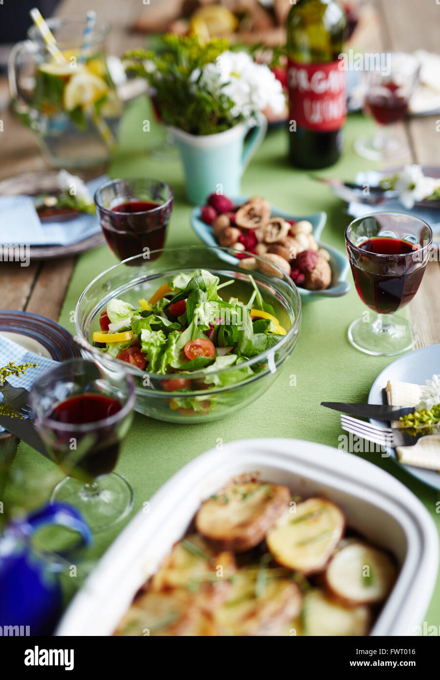 Gesunde Salate Stockfoto