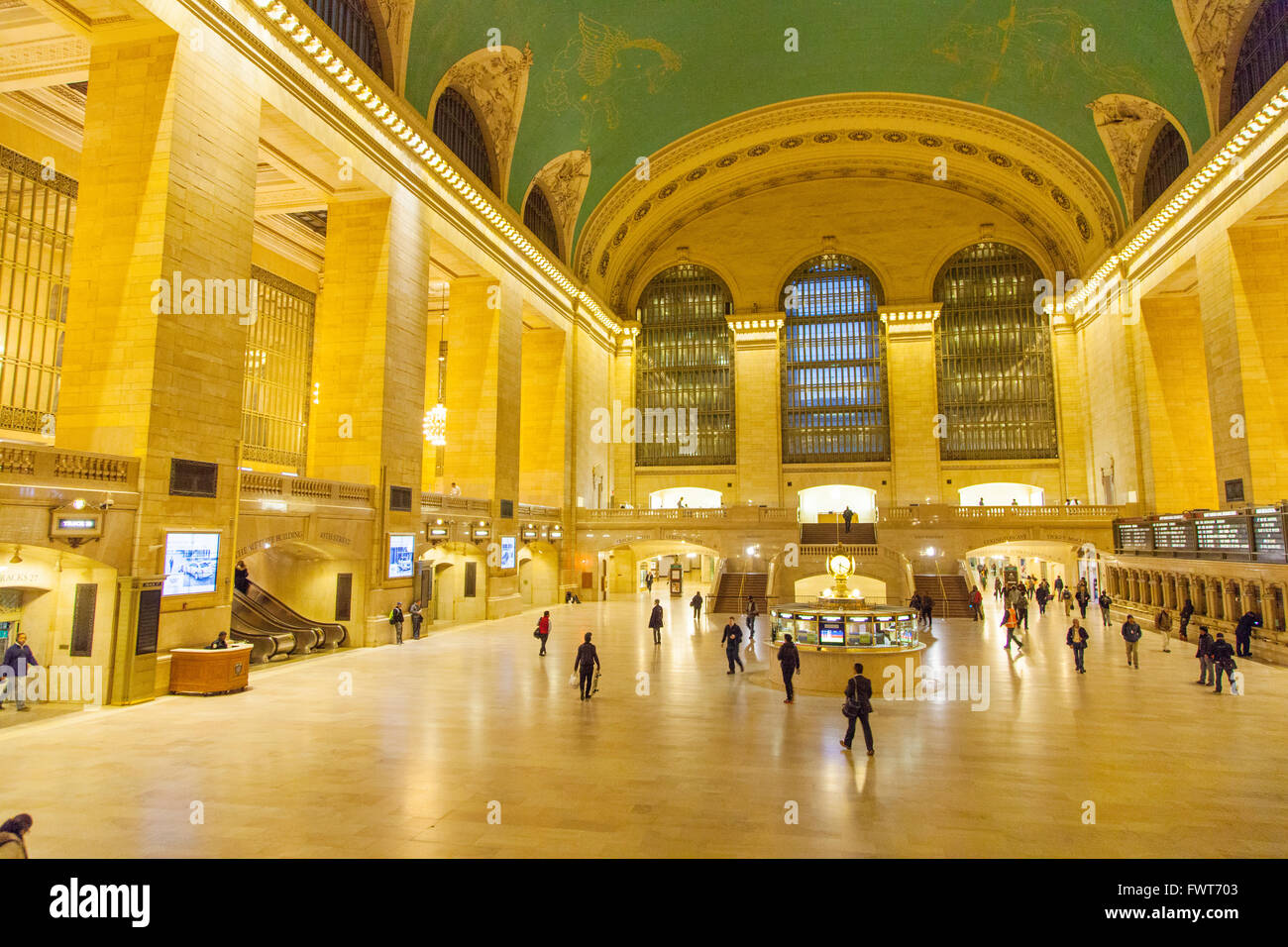 Haupthalle im Grand Central Station oder Terminal, Manhattan, New York City, Vereinigte Staaten von Amerika. Stockfoto