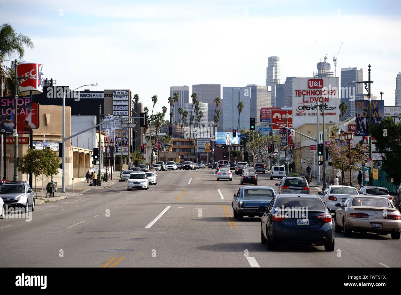Koreatown Los Angeles Stockfoto