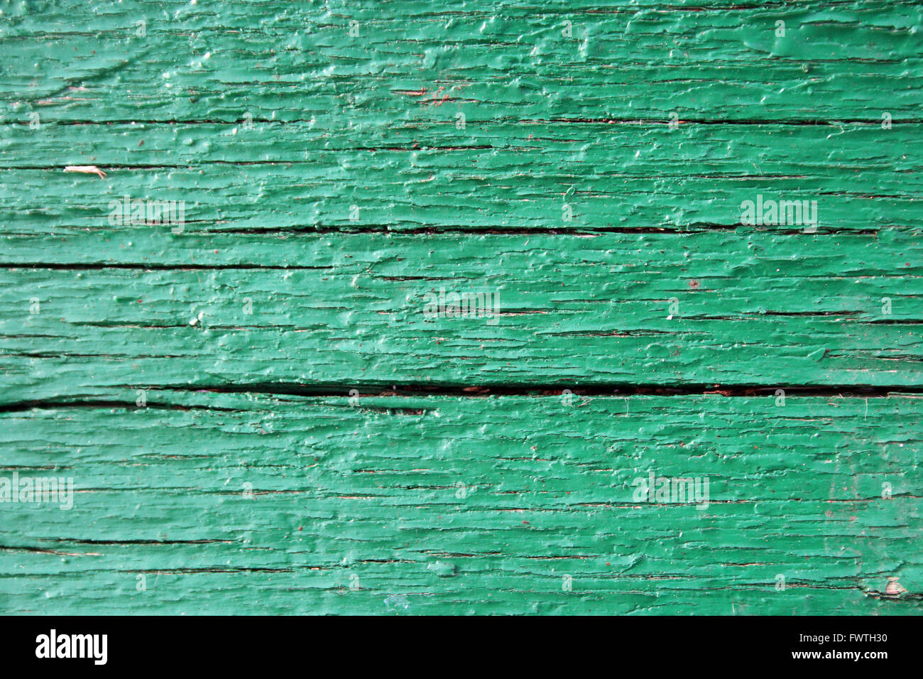 Grünes Holz alte Plank Textur als Hintergrund. Closeup Stockfoto