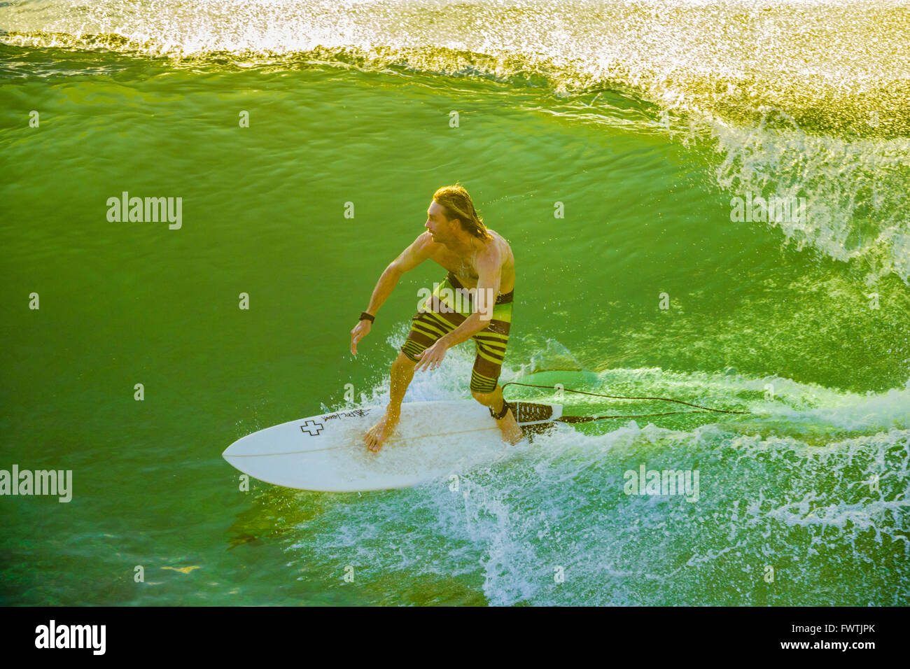 Surfen auf Maui Stockfoto