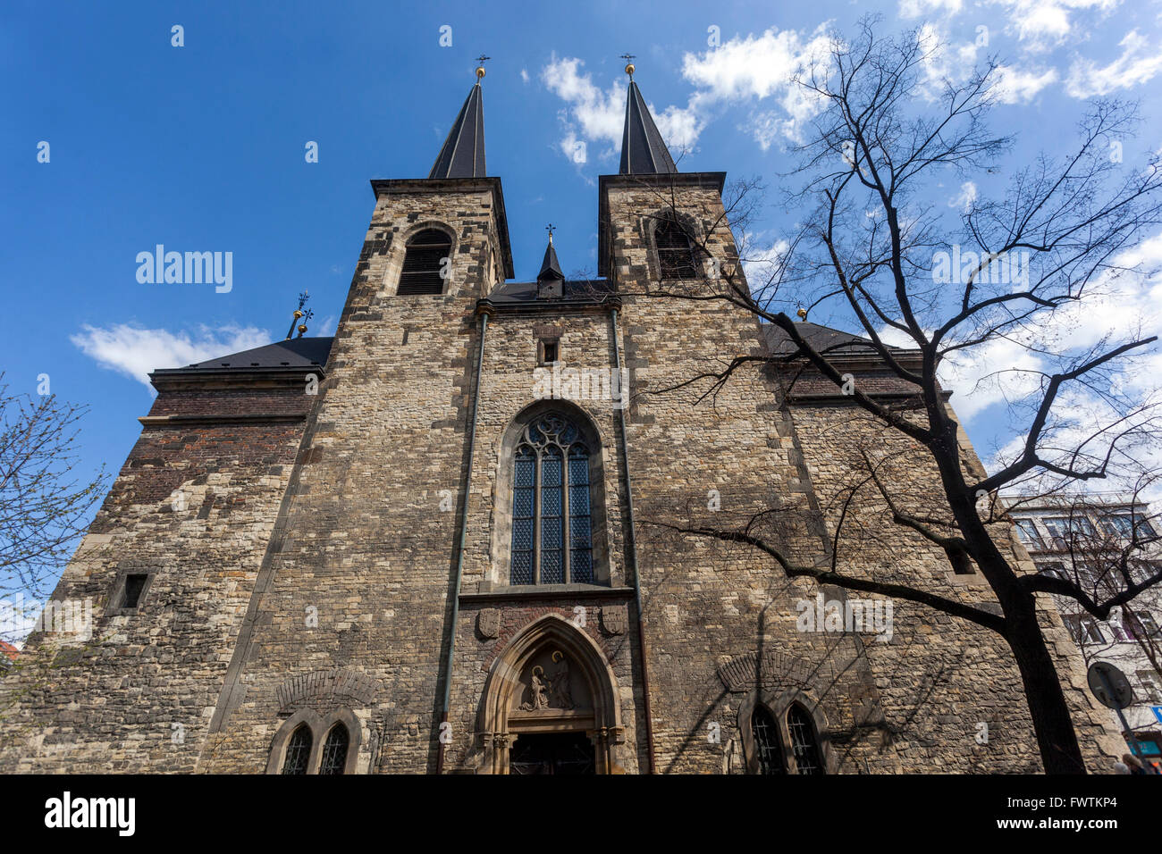 St.-Petri Kirche, Petrska Viertel, Prag, Tschechische Republik Stockfoto