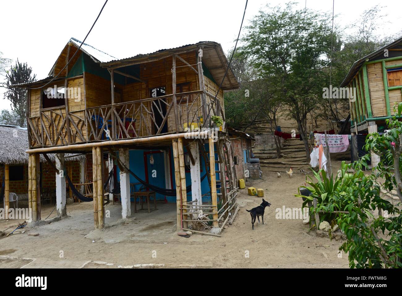 Agua Blanca. eine Gemeinde im Machalilla Parish, Puerto López Kanton, Provinz Manabí, Ecuador. Es ist östlich von der Stadt Puerto Lóp Stockfoto