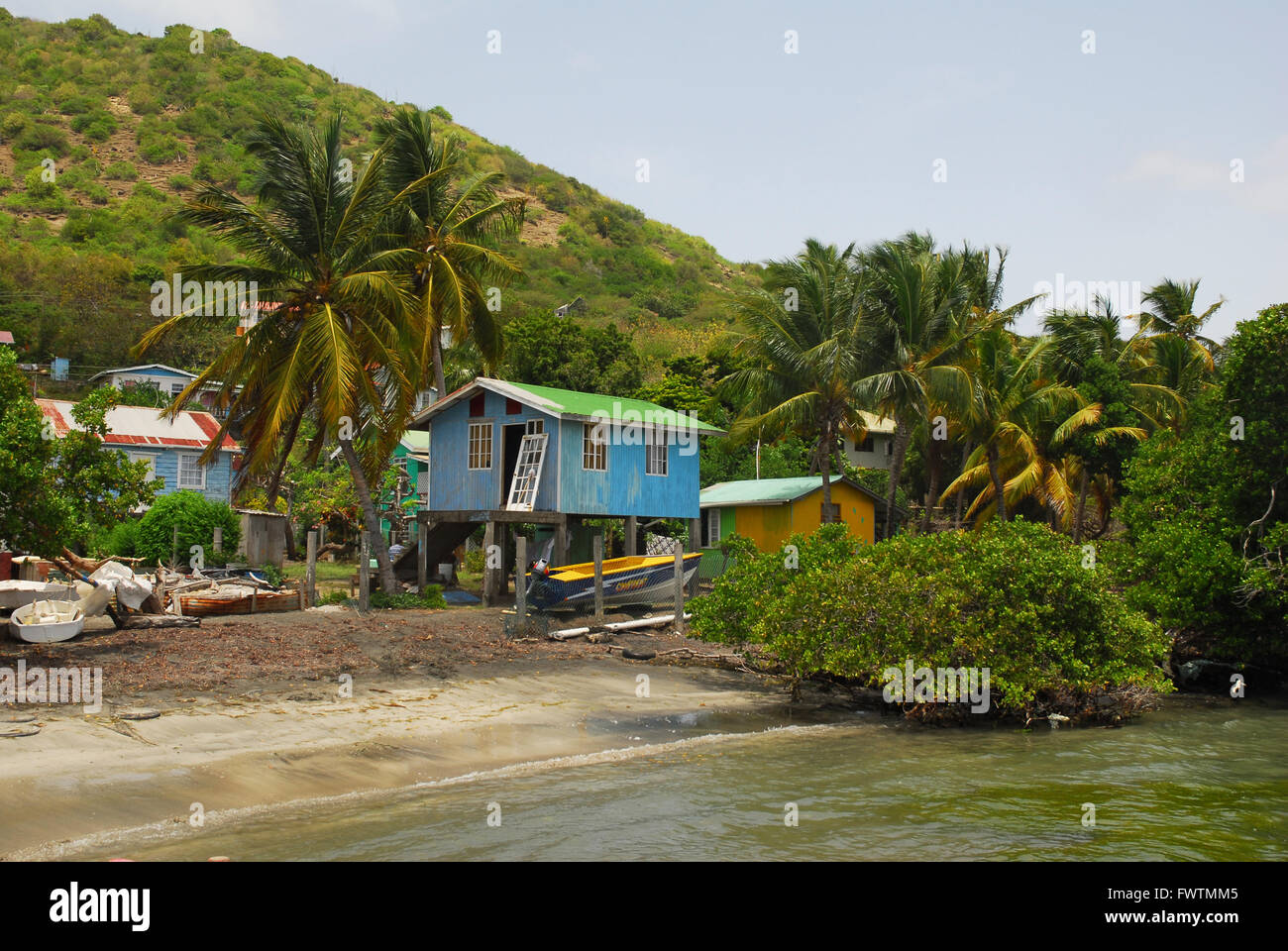 Karibik, Inseln unter dem Winde, Carriacou, Luv Stockfoto