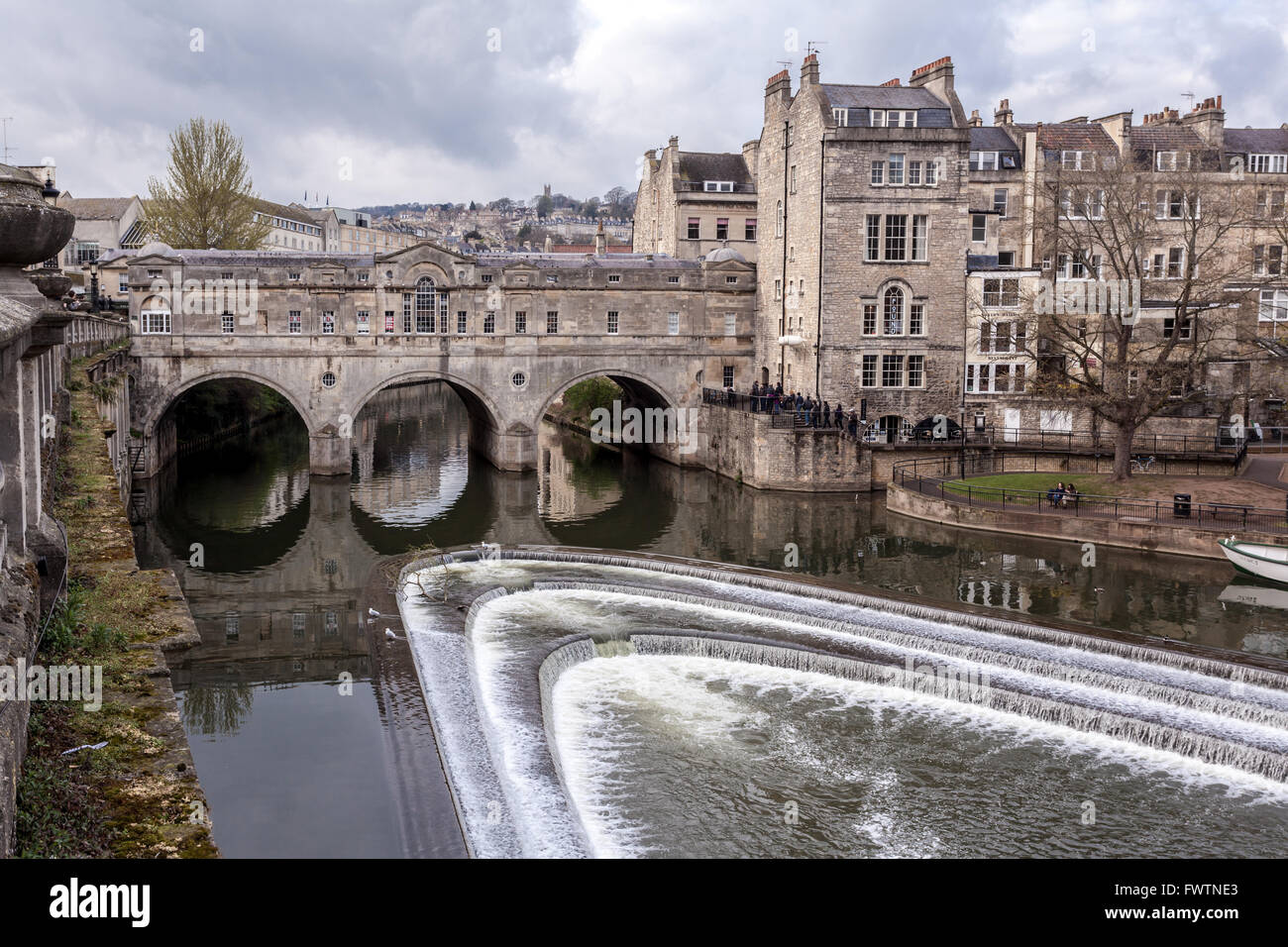 Bad, Pultney Brücke Vereinigtes Königreich Stockfoto