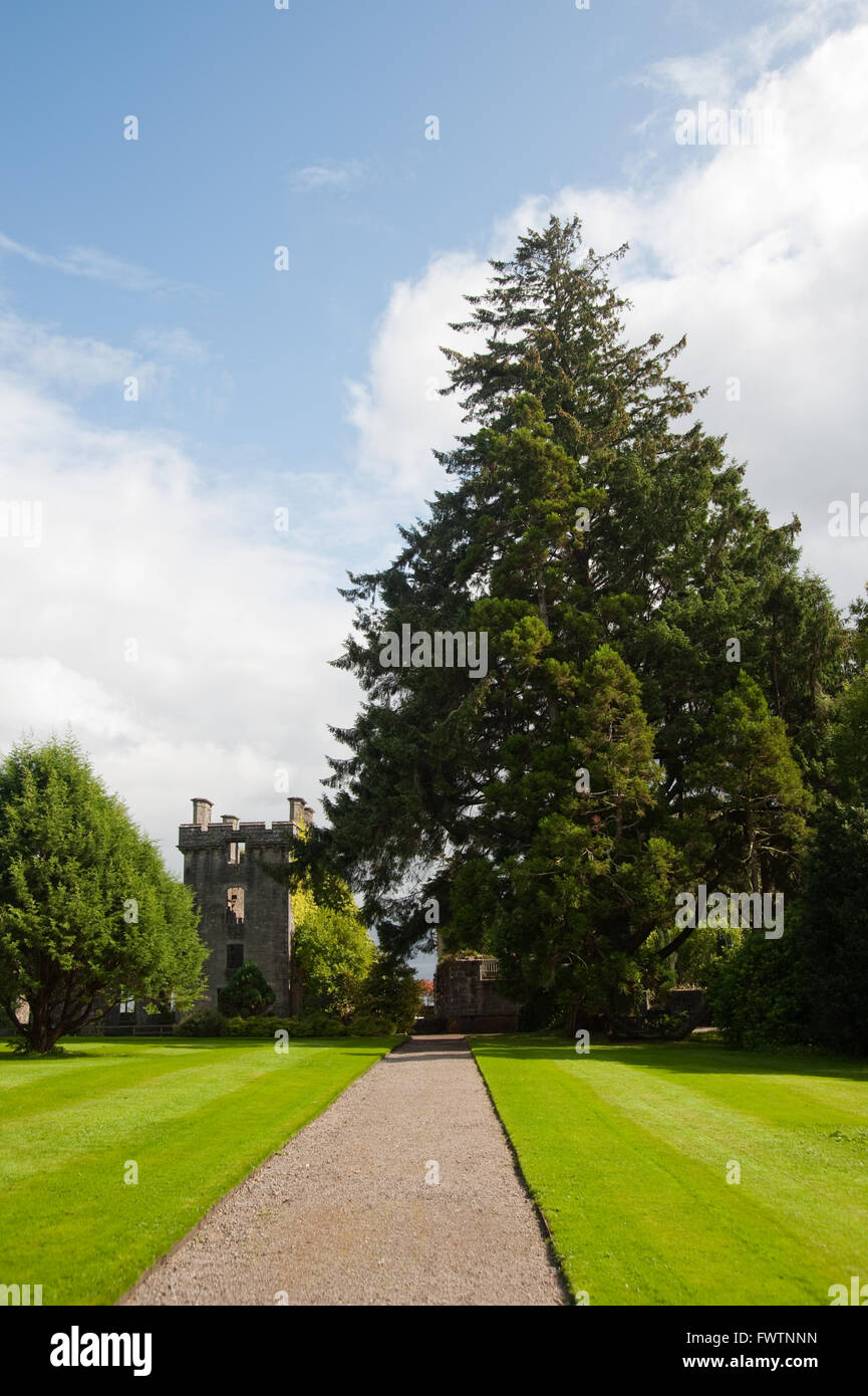 Armadale Schlossgarten auf der Isle Of Skye Stockfoto