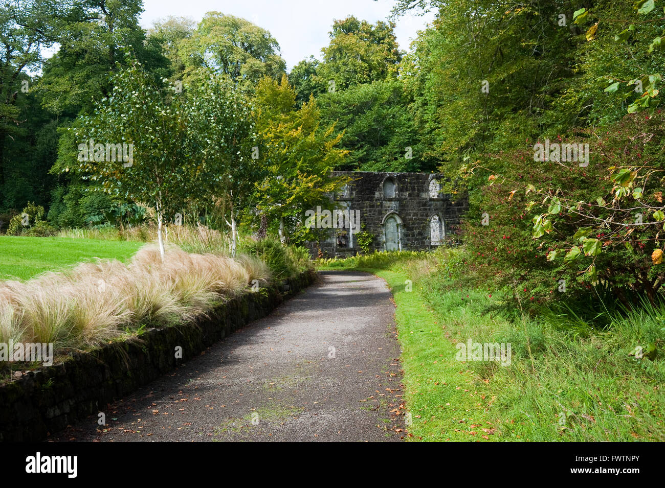 Armadale Schlossgarten auf der Isle Of Skye Stockfoto