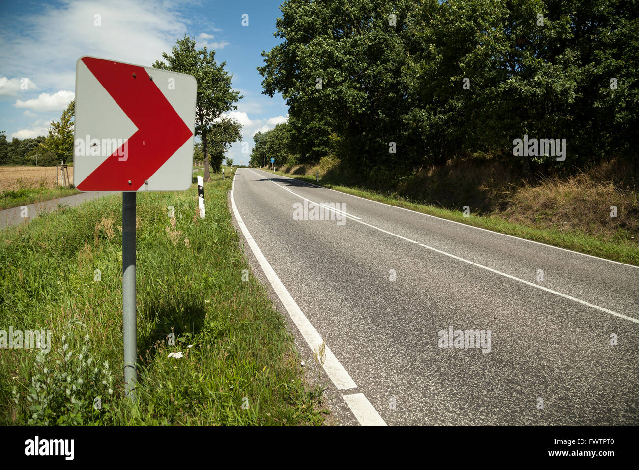 Autobahn mit Durchblick Stockfoto