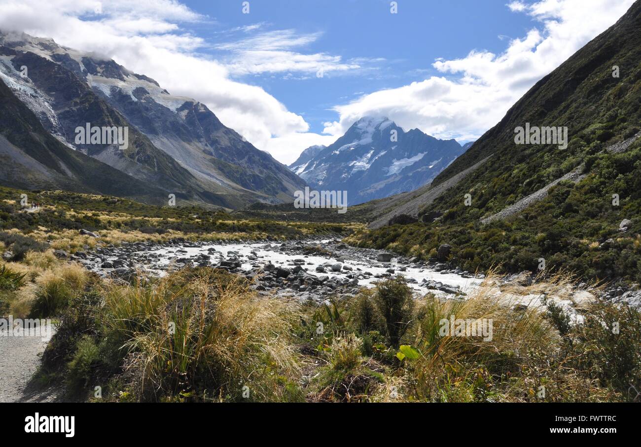 Neue Zea Land Mt. Cook Stockfoto