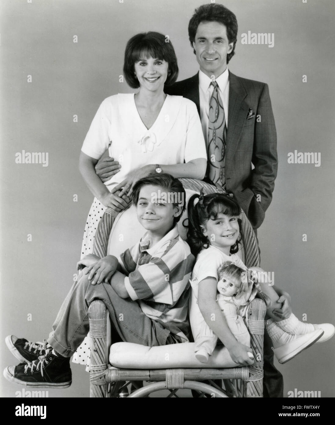 Cindy Williams und Bill Hudson in der TV-Serie genau wie Familie, USA 1989 Stockfoto