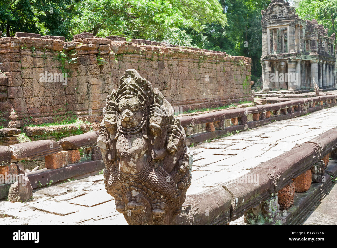 Preah Khan Tempel, Kambodscha Stockfoto