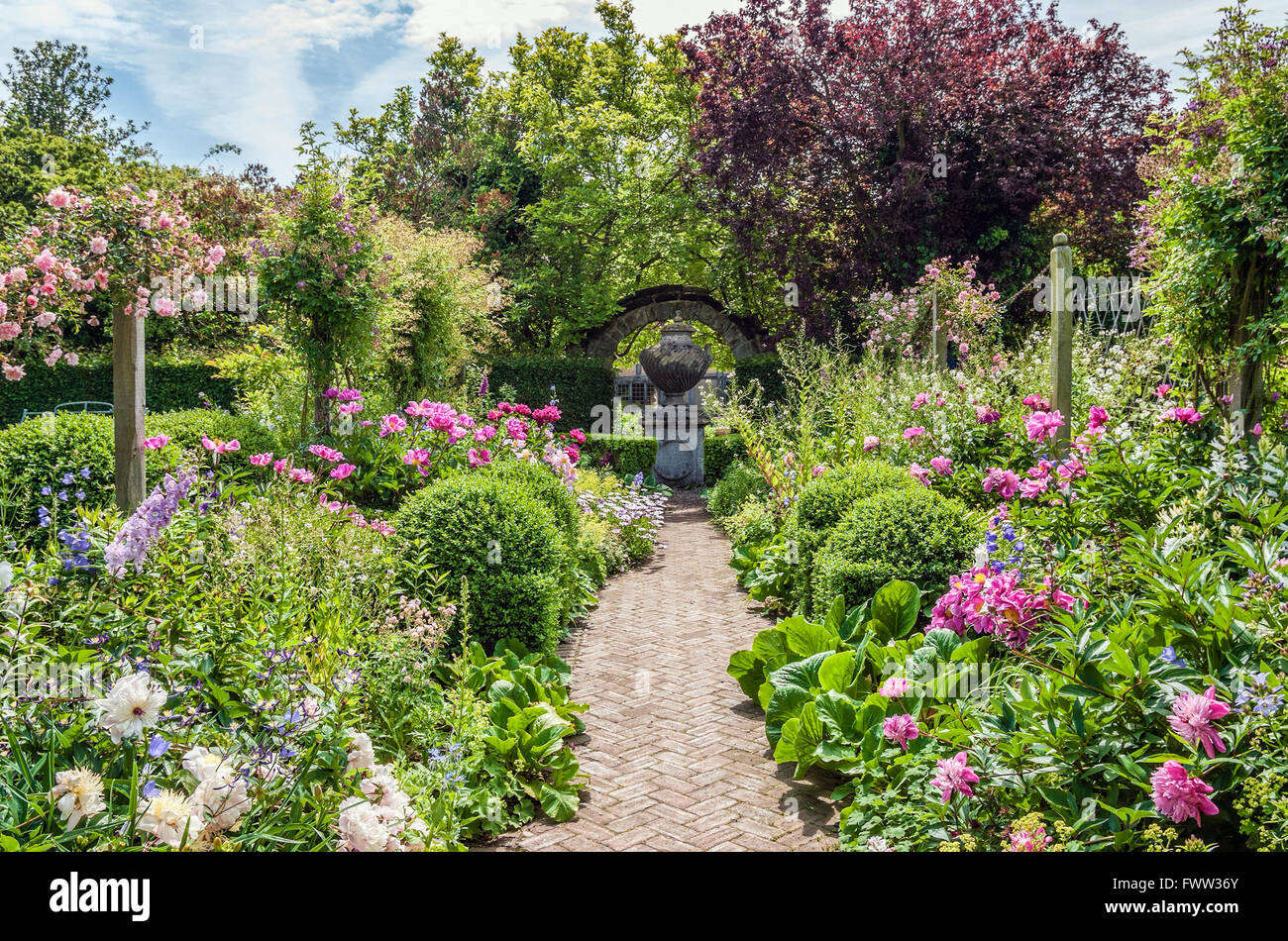 Master Garten Im Lord Leycester Hospital In Warwick Eine