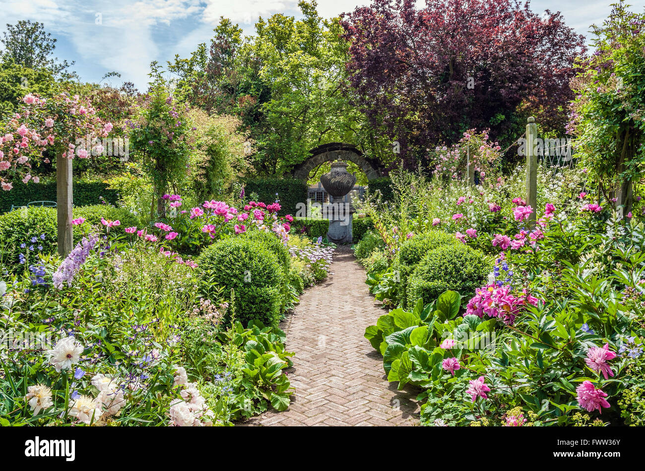 Master's Garden im Lord Leycester Hospital in Warwick, Warwickshire, England Stockfoto