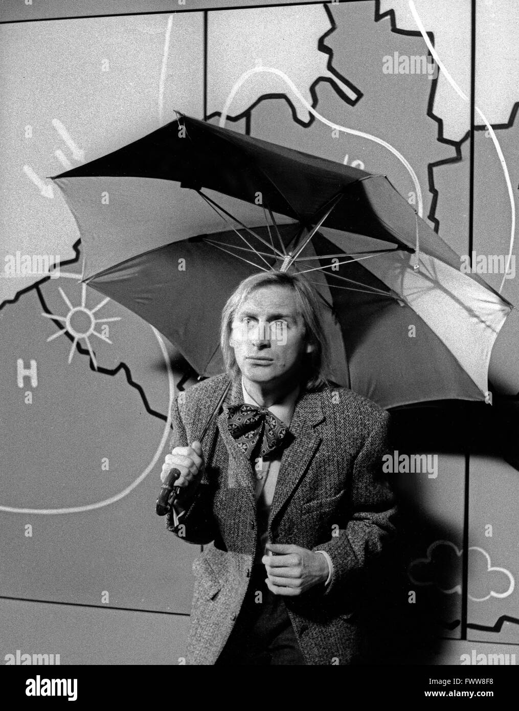 Deutscher Komiker Otto Waalkes, Deutschland 1980er Jahre. Deutsche Komiker Otto Waalkes, Deutschland der 80er Jahre. Stockfoto