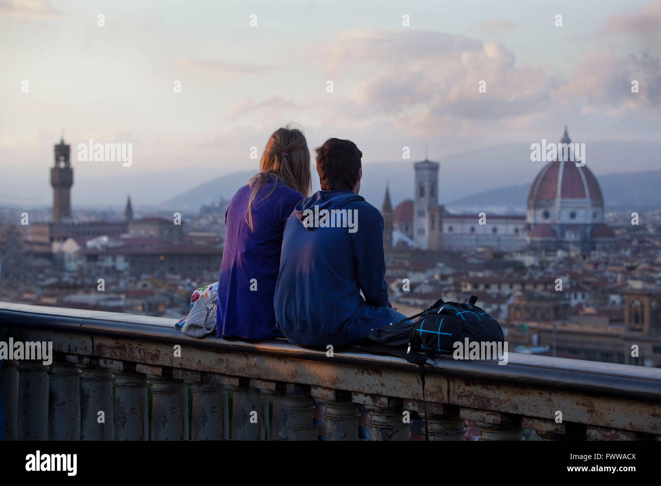 Toscana, Italien: Blick vom Piazza Michelangelo Stockfoto