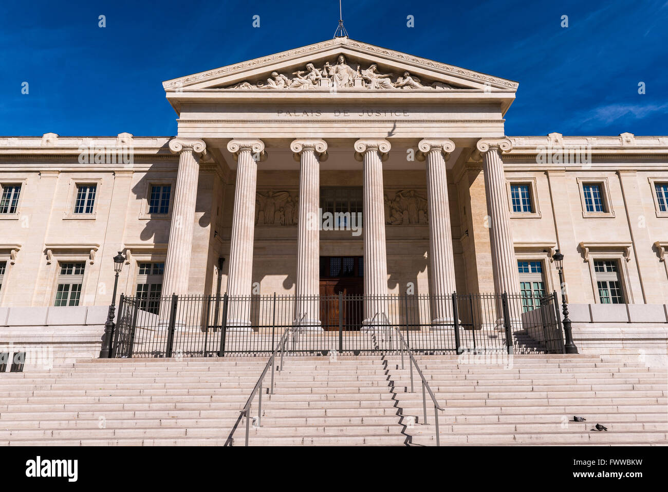 Palais de Justice, Marseille Bouche du Rhone Frankreich Stockfoto
