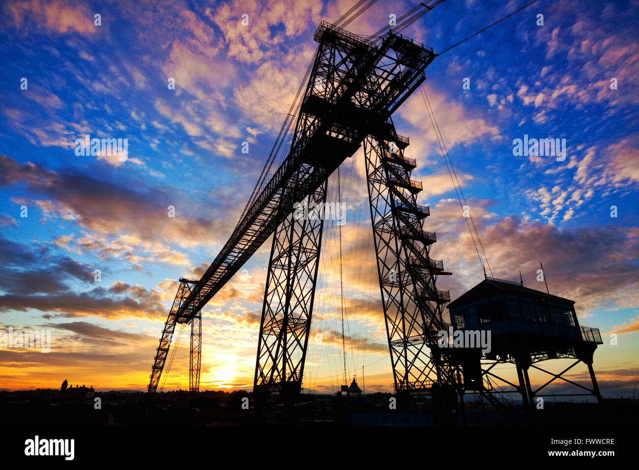 Transporter Bridge, Newport, Gwent, Wales, Großbritannien Stockfoto