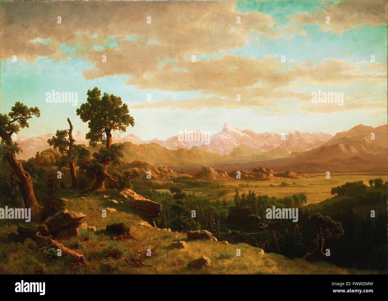 Albert Bierstadt - Wind River Country - Denver Art Museum Stockfoto