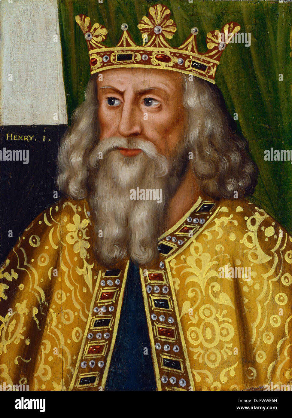 British School - Henry I - Portrait Stockfoto