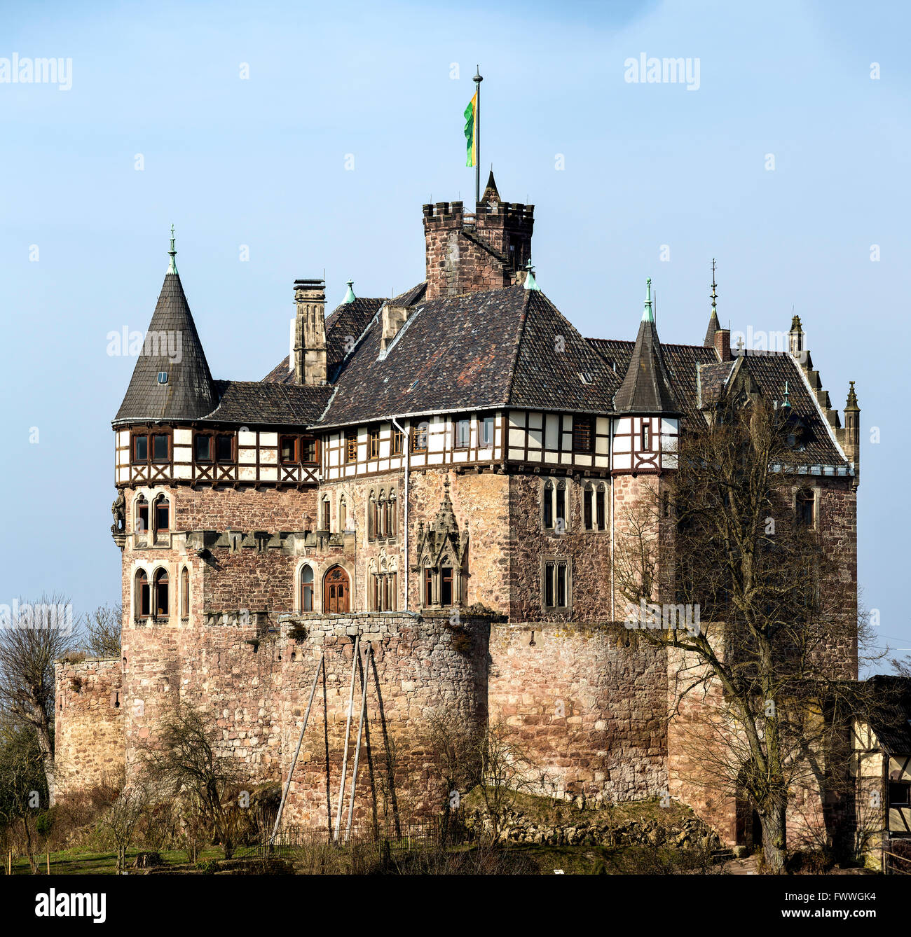 Schloss Berlepsch Burg, Hübenthal, Witzenhausen, Hessen, Deutschland Stockfoto