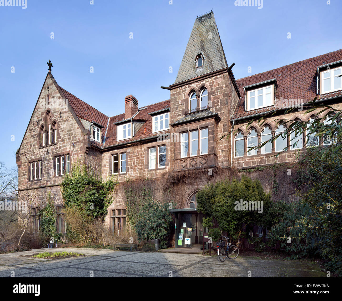 Universität Kassel, Institut für ökologischen Landbau und International Agriculture Feldbüro Witzenhausen, Hessen, Deutschland Stockfoto