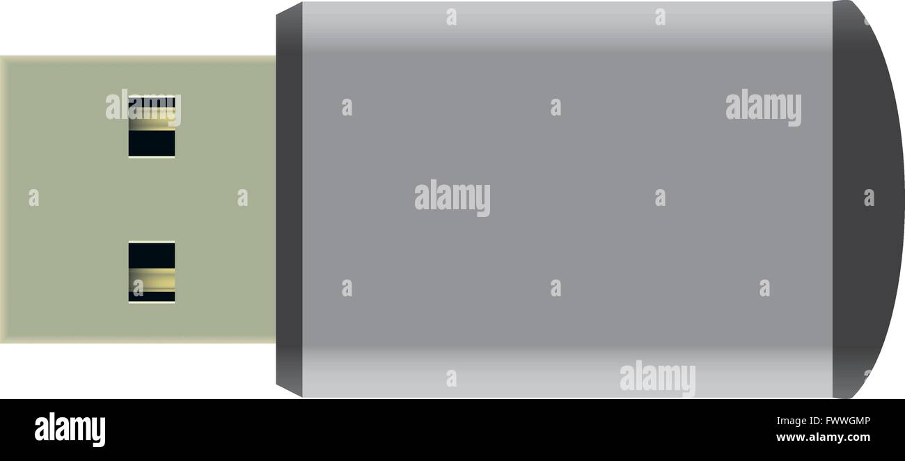 Abbildung Vektor Grafik USB-Stick für den kreativen Einsatz in Grafik-design Stock Vektor