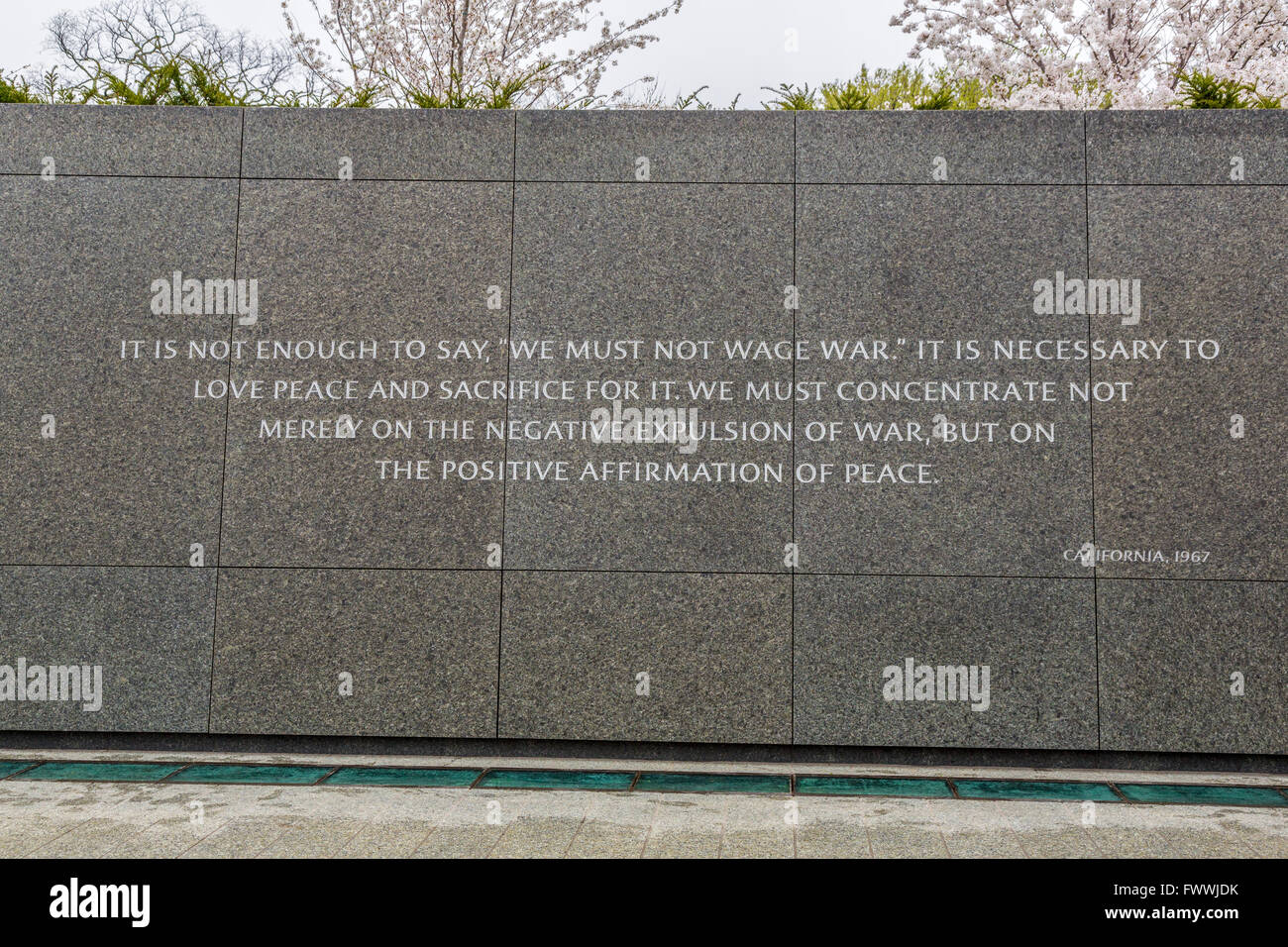Washington, D.C.  Martin Luther King Jr. Memorial Angebot. Stockfoto