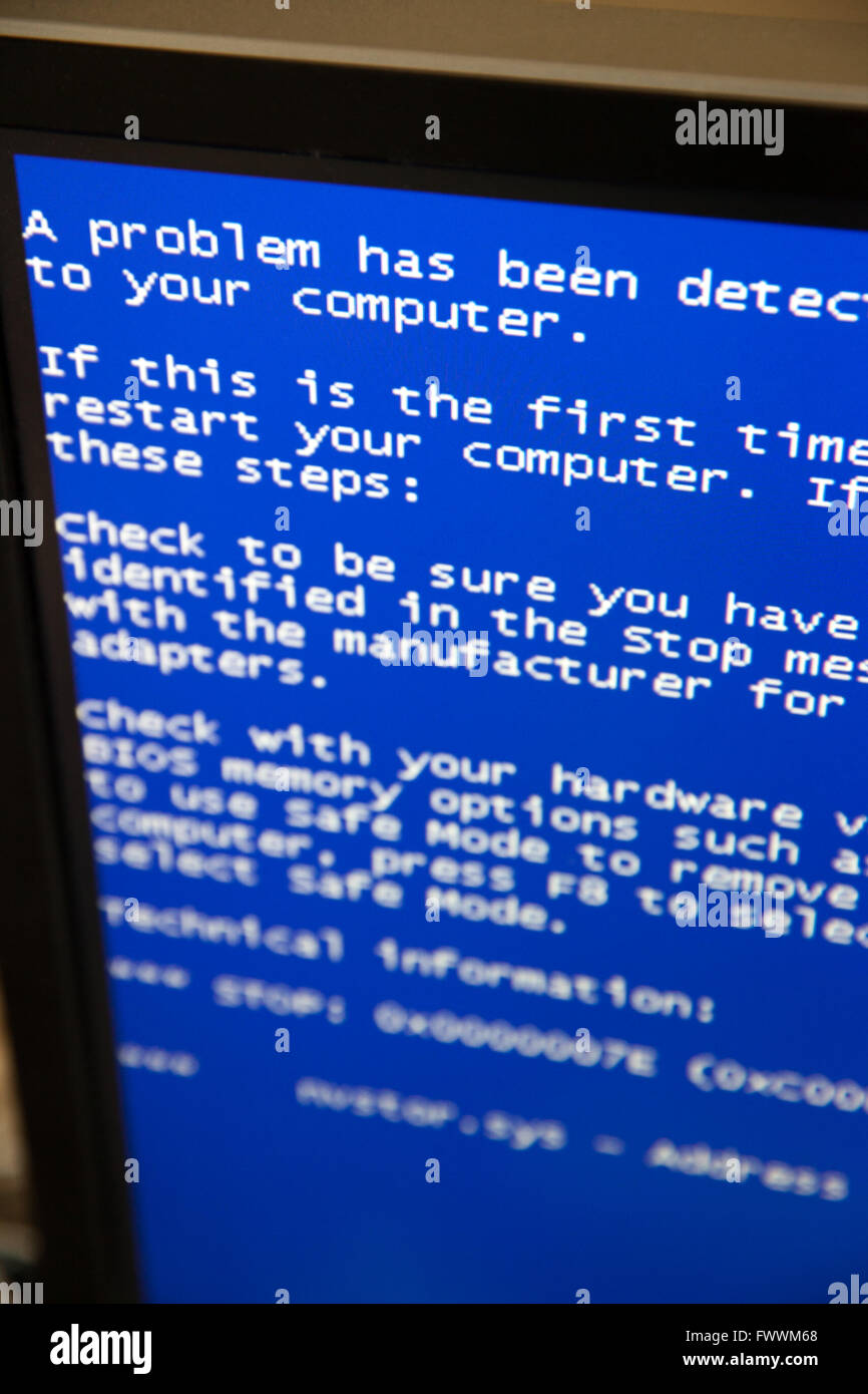 Windows absturz -Fotos und -Bildmaterial in hoher Auflösung – Alamy