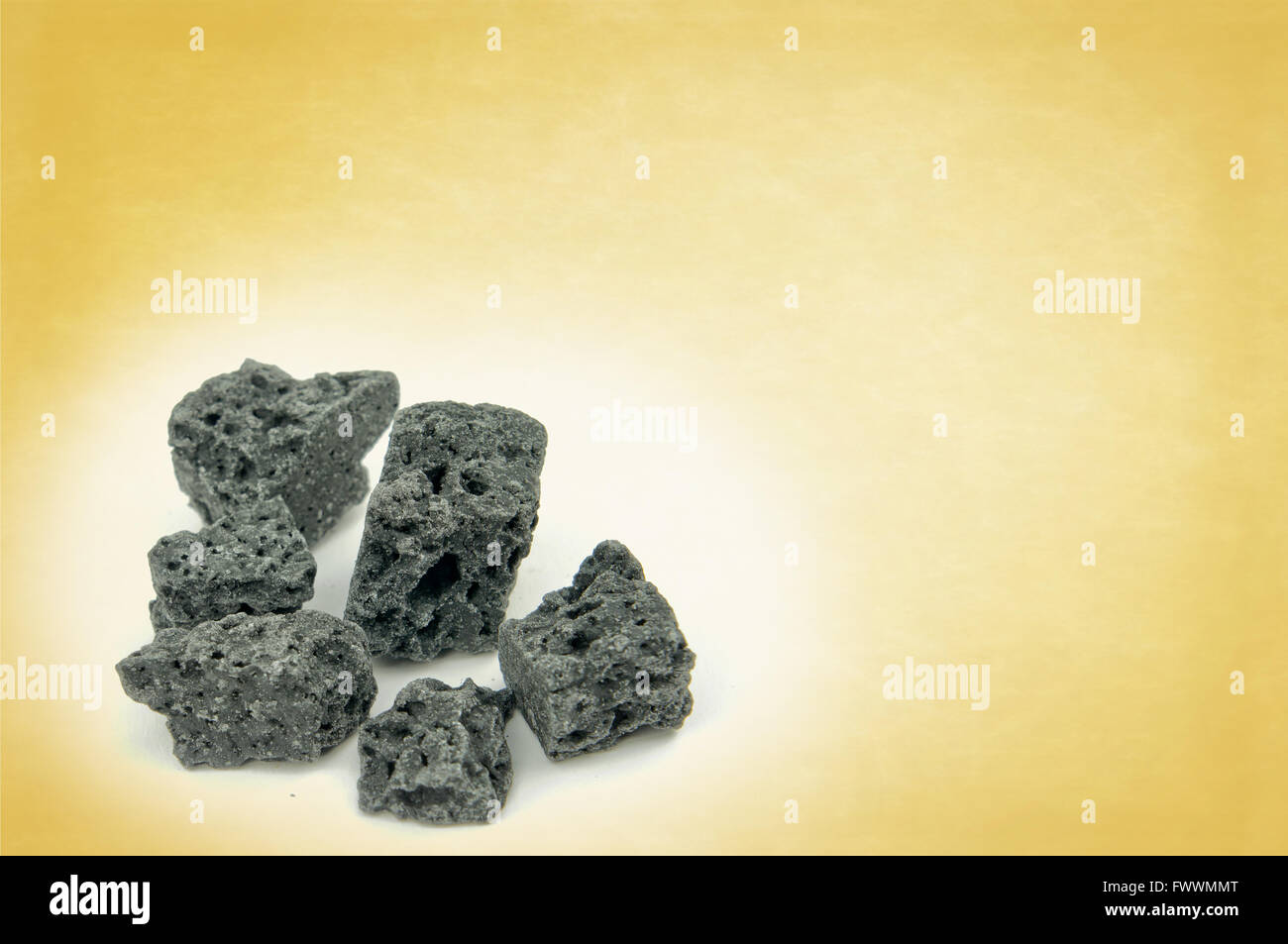 Süße Kohle Closeup mit Textfreiraum Stockfoto