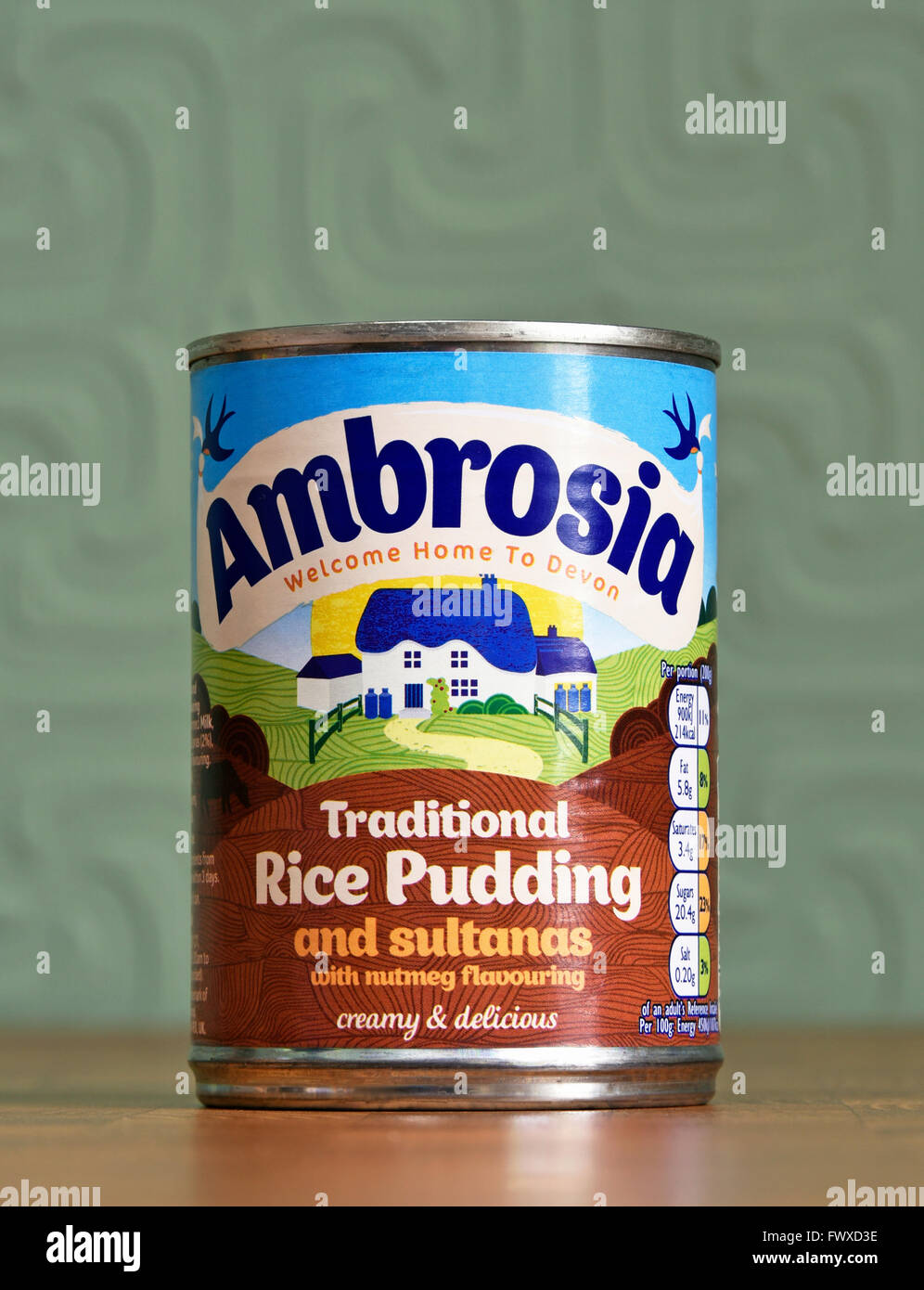 Kann der Ambrosia traditionelle Milchreis und Sultaninen mit Muskatnuss ...